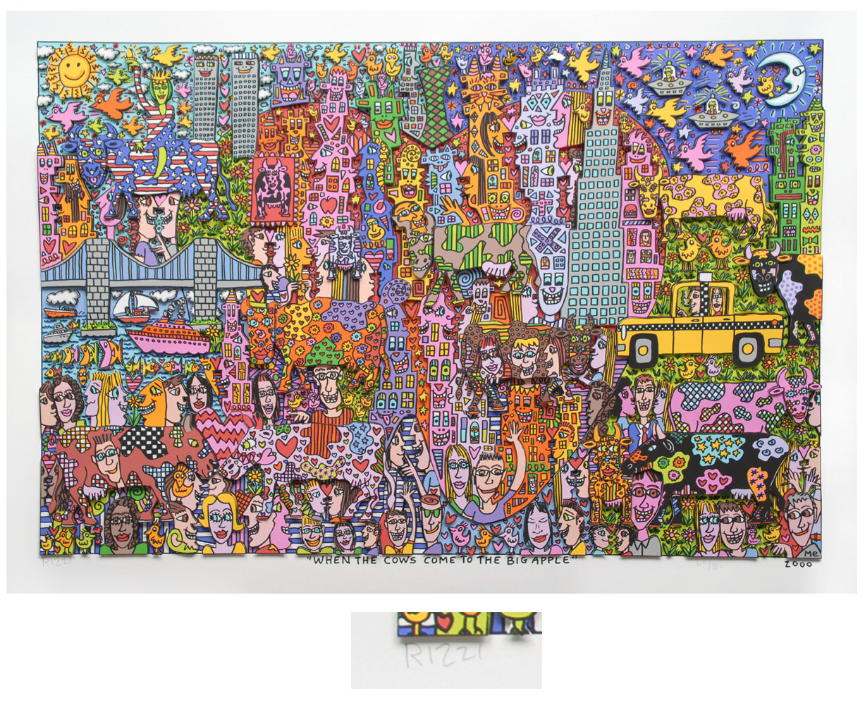 james rizzi: when the cows come to the big apple - galerie-f
