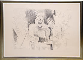 Pablo Picasso: Portrait de famille, six personnages, 6.7.1962; Mougins