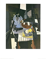 Georges Braque: Nature Morte Au Compotier, Bouteille Et Mandoline