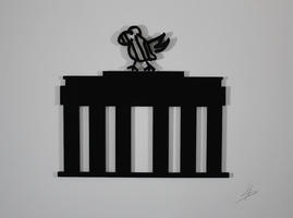 Helge Schneider: Zebrahuhn auf Brandenburger Tor