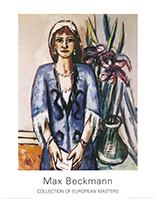 Max Beckmann: Quappi in Blau mit Lilien