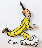 Thomas Baumgärtel: Tim & Struppi - Banane