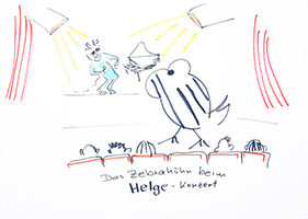 Helge Schneider: Das Zebrahuhn beim Helge-Konzert