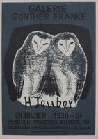 Hermann Teuber: Ausstellungsplakat: H Teuber Ölbilder 1930-64
