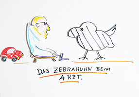 Helge Schneider: Das Zebrahuhn beim Arzt