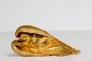 Ernst Fuchs: Schutzengel - gold