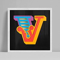 Ben Eine: New Circus 'V'