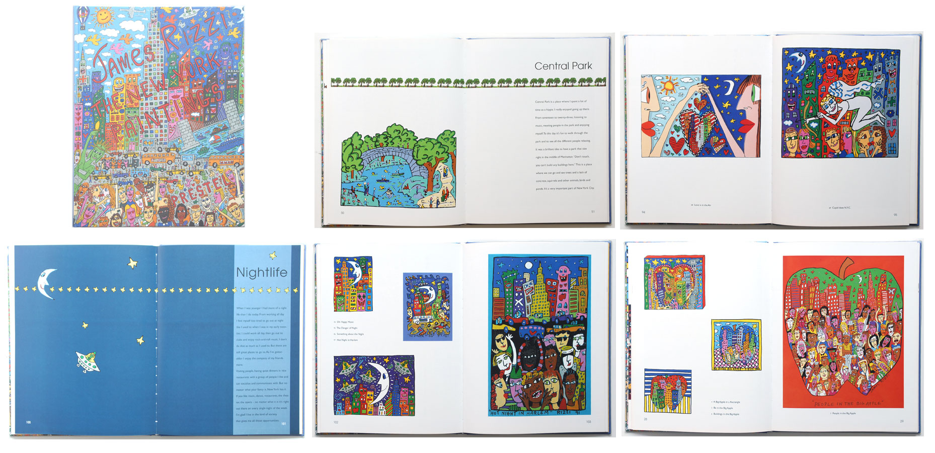 James Rizzi   The New York Paintings   seltenes Buch von 1996