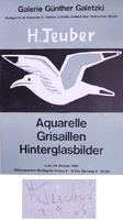 Hermann Teuber: Aquarelle, Grisaillen, Hinterglasbilder