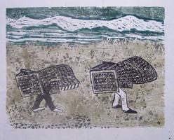 Hermann Teuber: ohne Titel (Strandkörbe)